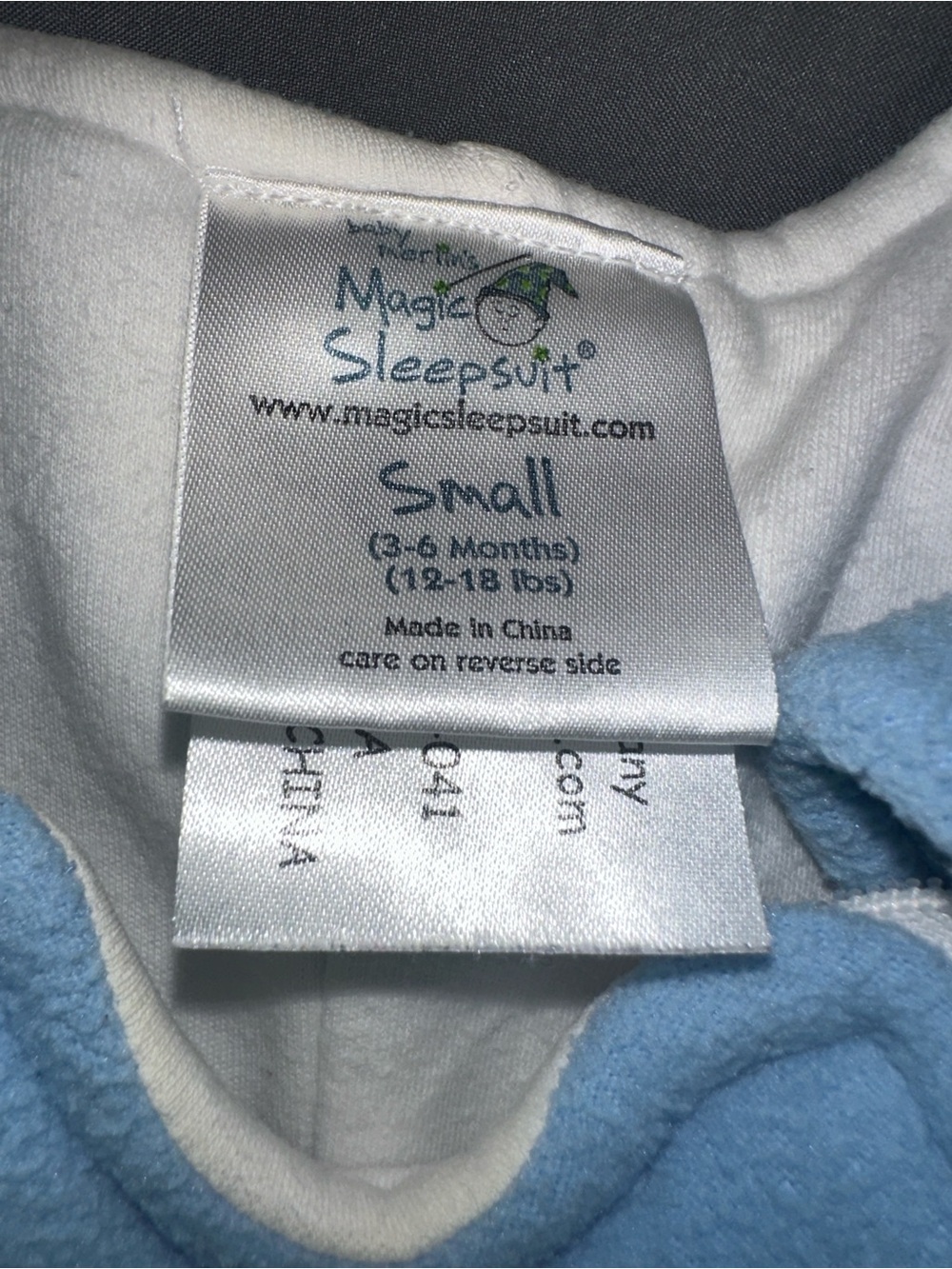 Light Blue Magic Sleepsuit One-Piece - Picture 2 of 2